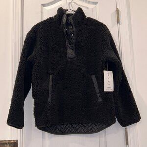 Athleta Women’s Cozy Sherpa Snap Sweatshirt, Size Small